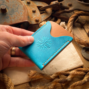 slim card wallet and front pocket leather wallet handmade in the usa