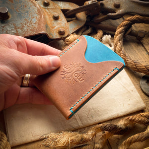 slim card wallet and front pocket leather wallet handmade in the usa