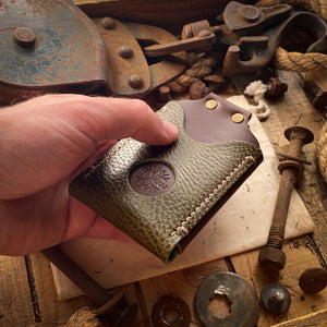 Best Slim Minimalist Wallets - Original Knocks in Green Leather