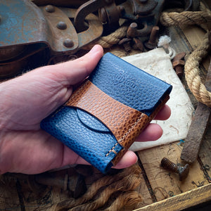 Cool Leather Wallets in Blue and Whiskey