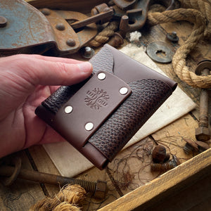 Cool Mens Wallet in Brown Leather Front