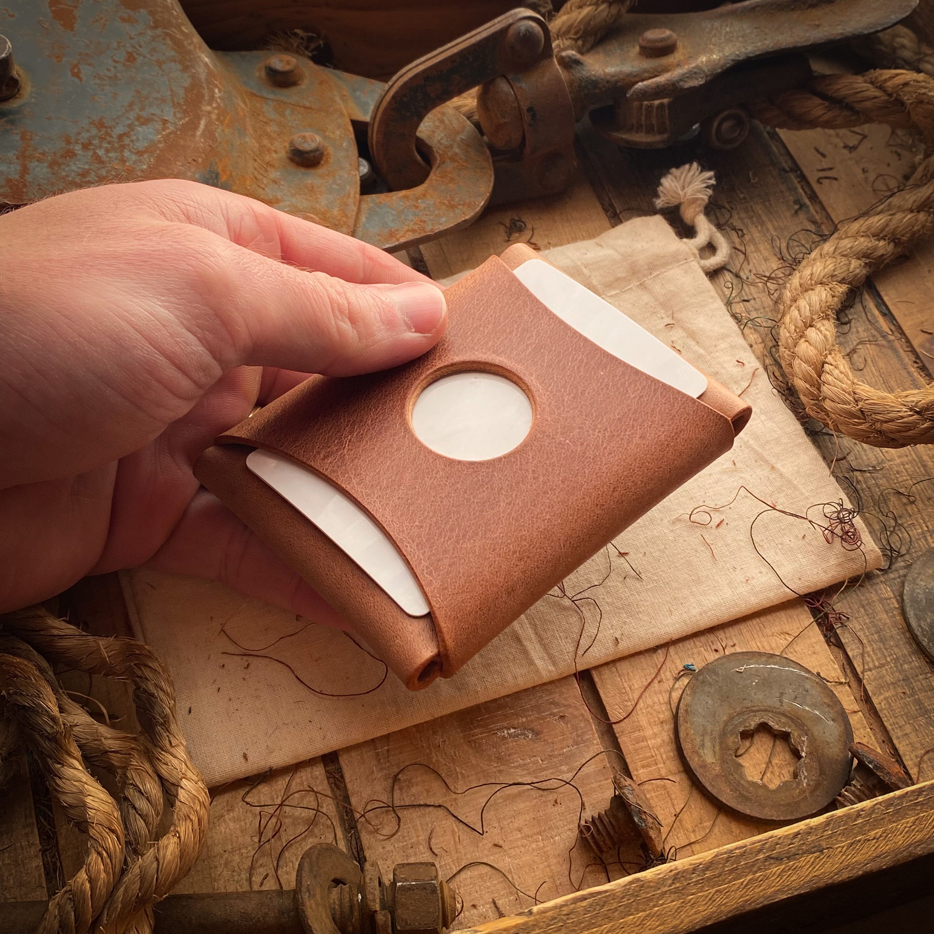 Front Pocket Wallet Wask Minimalist Wallet Sierra Back