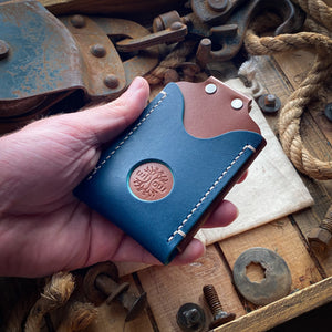 Handstitched leather wallet