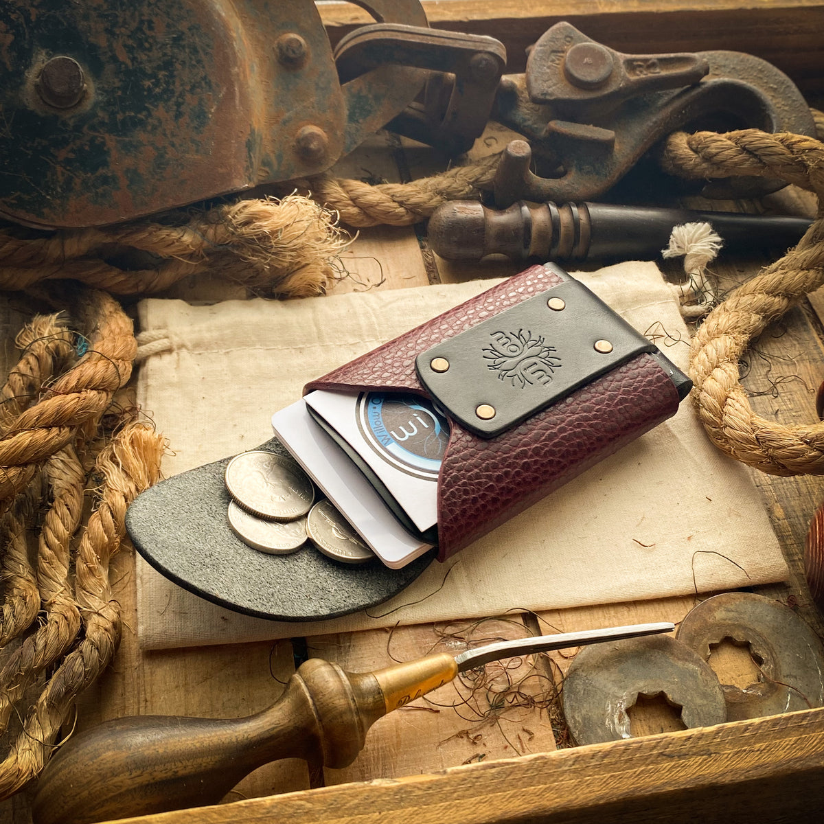 Minimalist Leather Wallets and Personalized Leather Wallets Handmade in ...