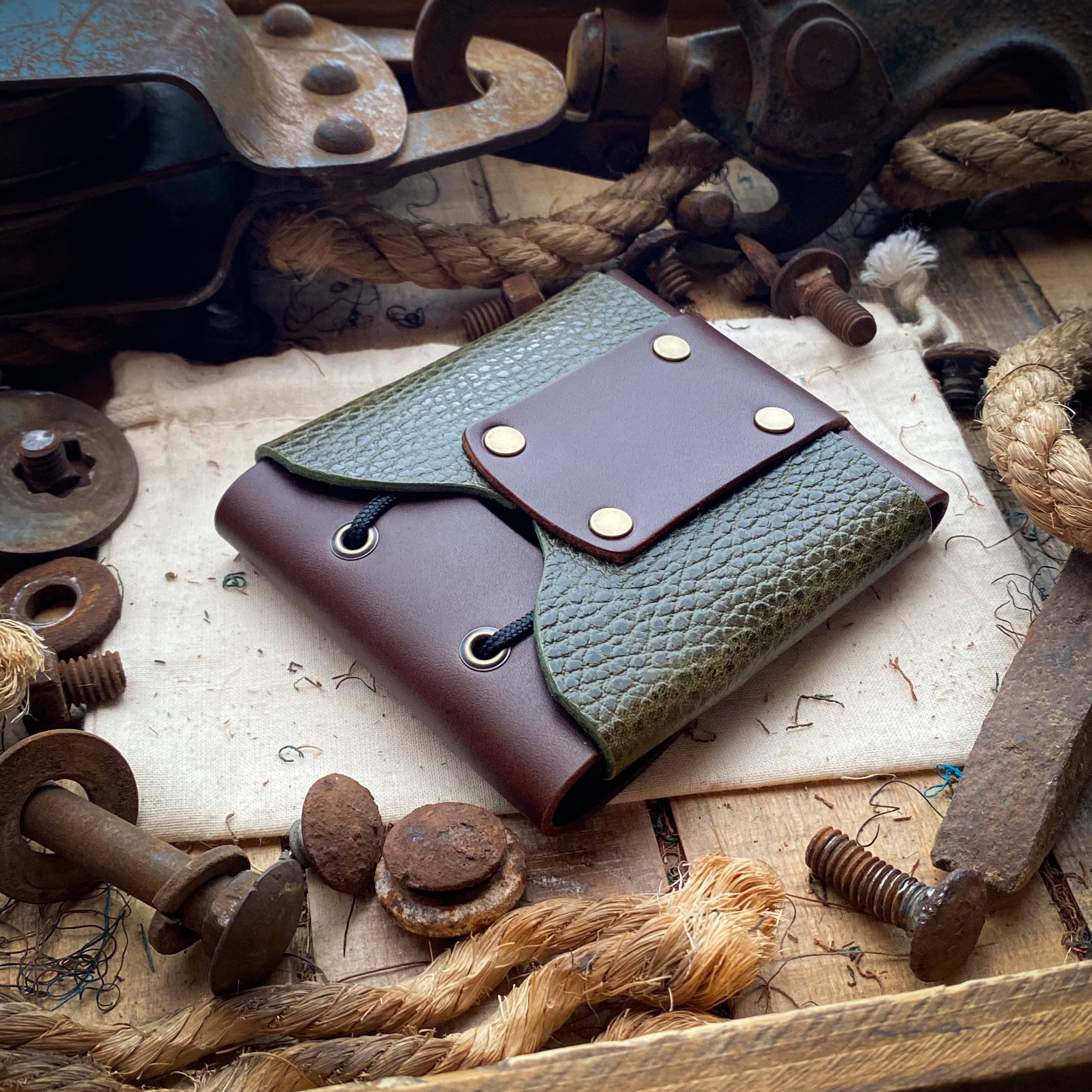 Quality Leather flap Wallet usa made with quick access pocket