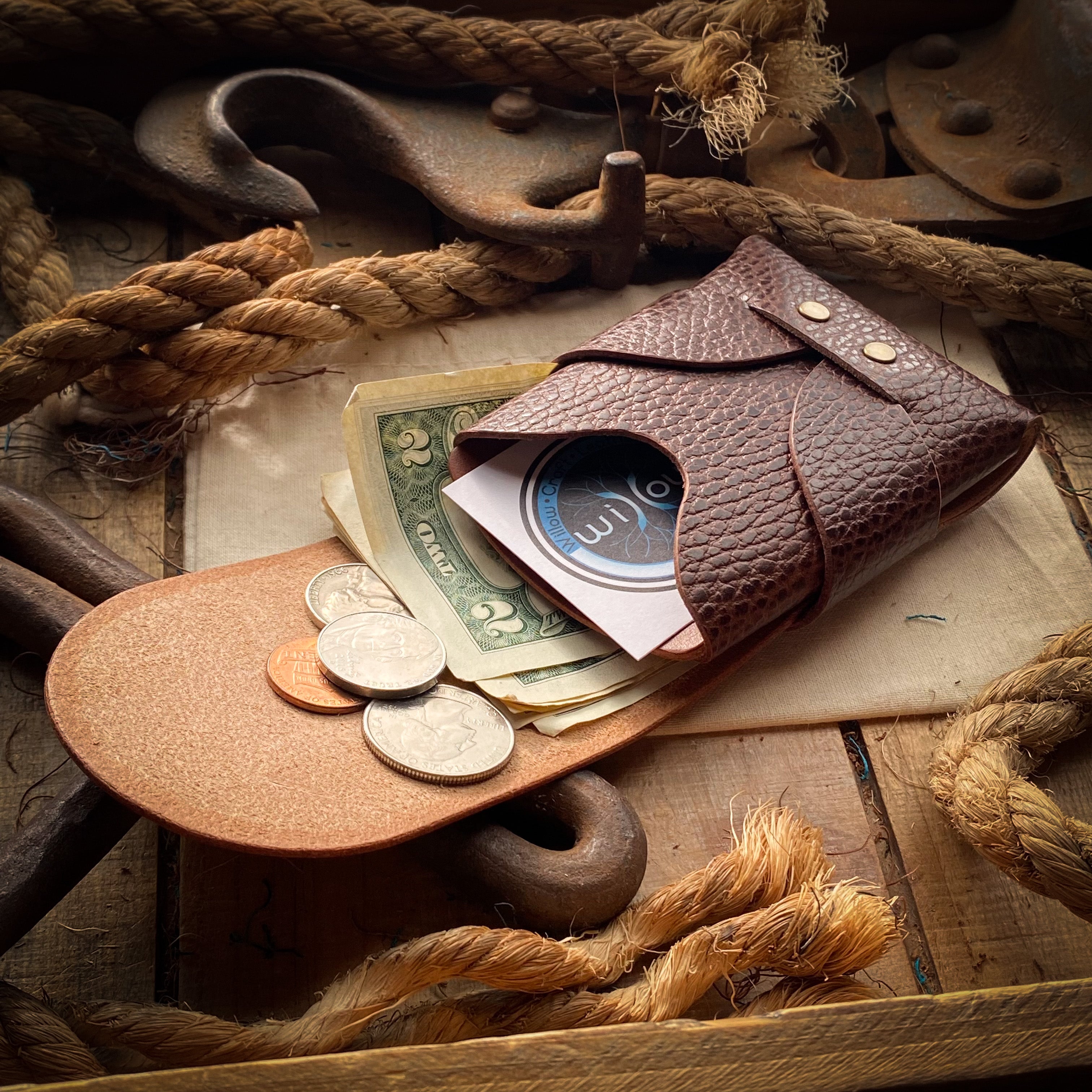 Original Swaddle Minimalist Wallet - Brown Dollaro and Bourbon