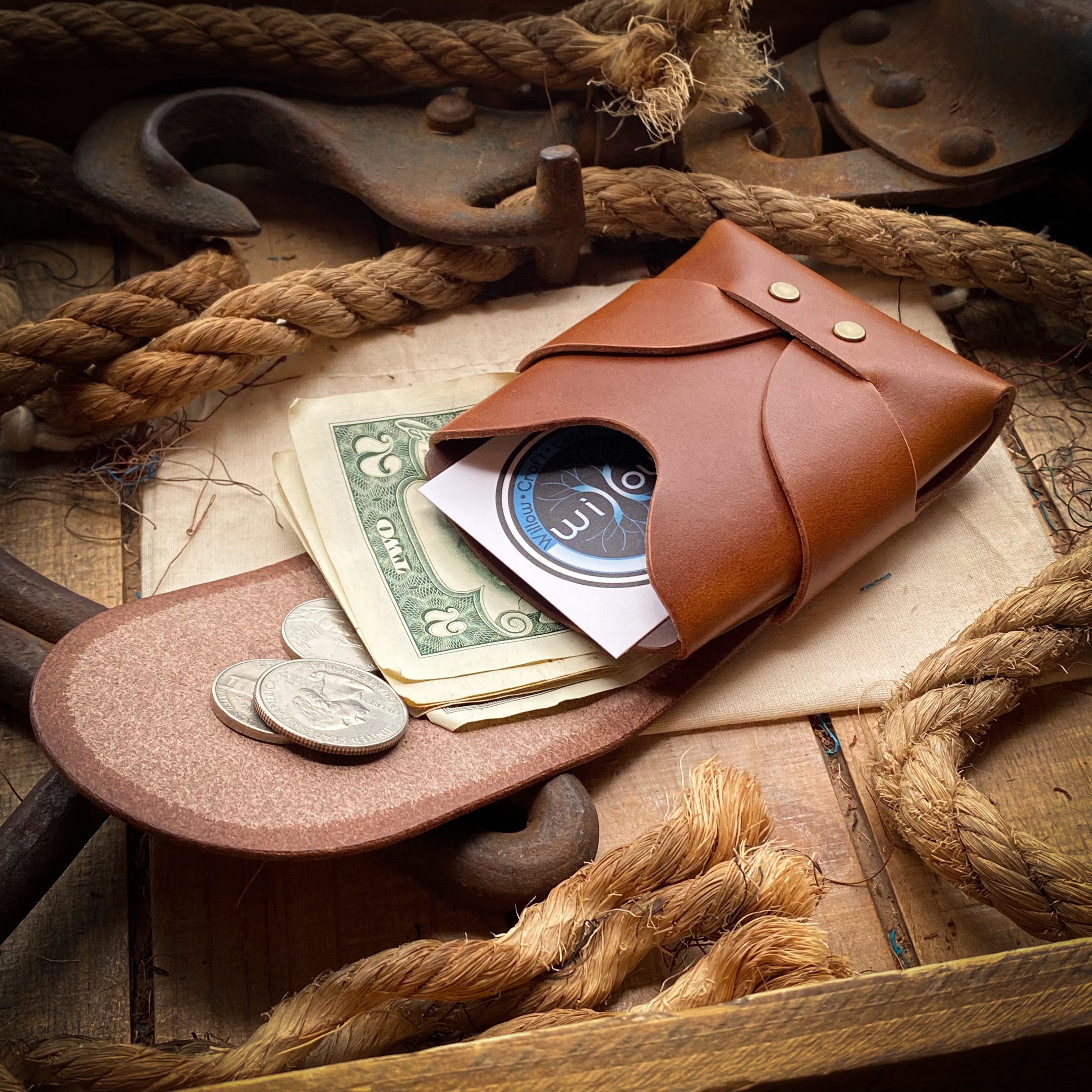 Original Swaddle Minimalist Wallet - Bourbon and Tobacco