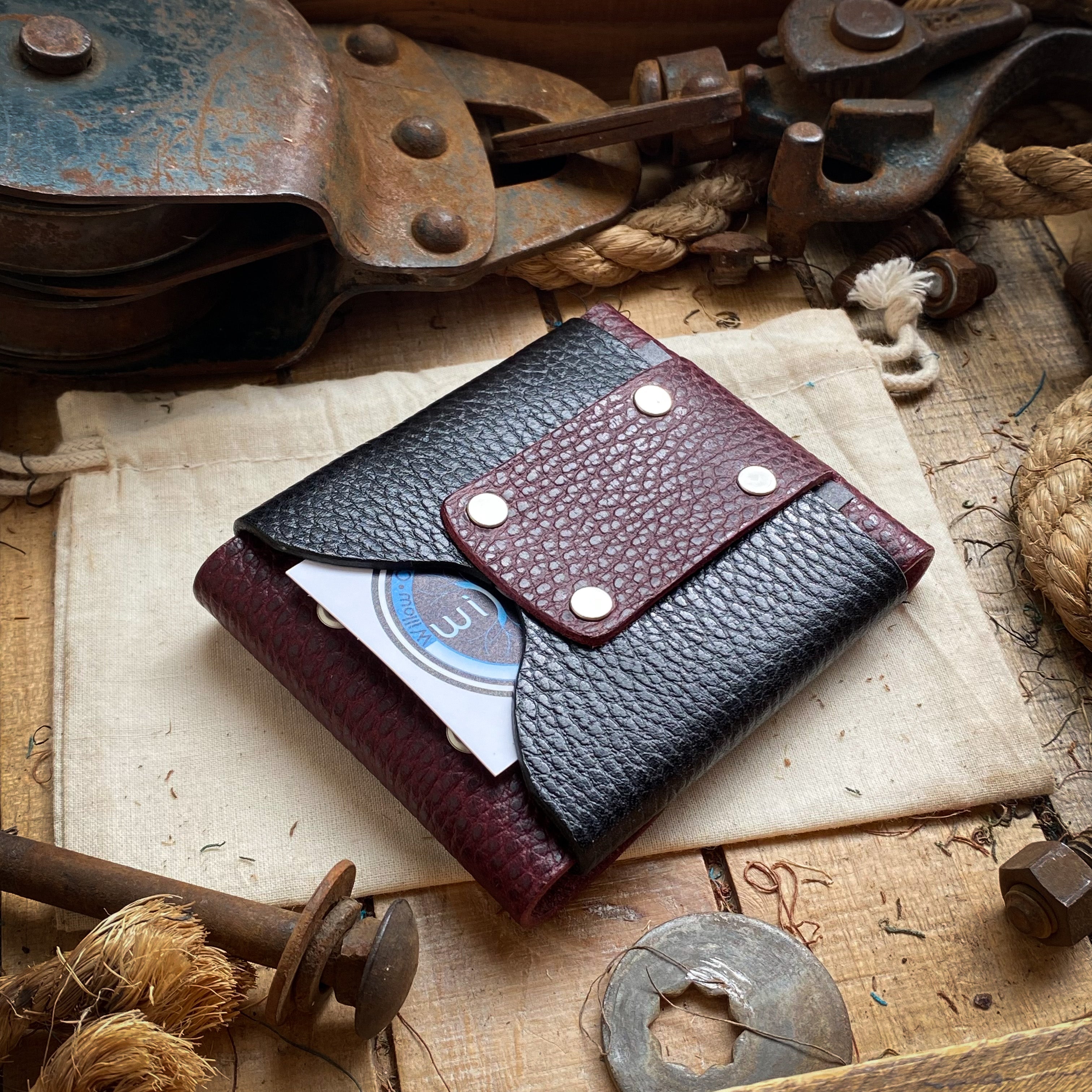 wide luxe minimalist flap wallets handmade